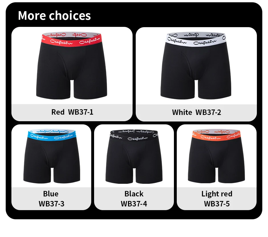 5/10er-Pack Multi-Size-Teenager für Erwachsene, Herren-Boyshort, Freizeit, Sport, Joker, elastische Taille, lange Herrenunterwäsche, kann Eltern-Ch sein – Detail 9