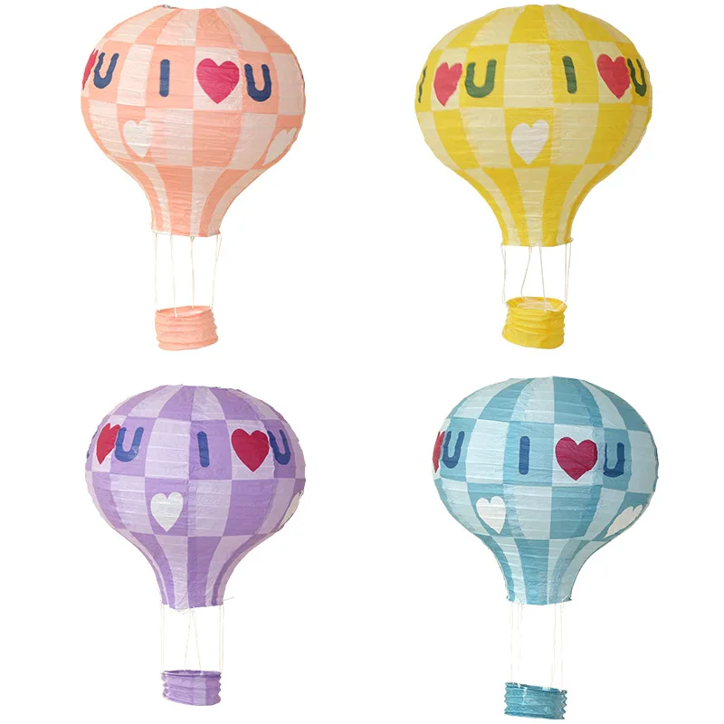 12inch 30cm DIY Hanging Hot Air Balloon Paper Lanterns Reusable Party Ball Lamps Decor Halloween Christmas Wedding Birthday