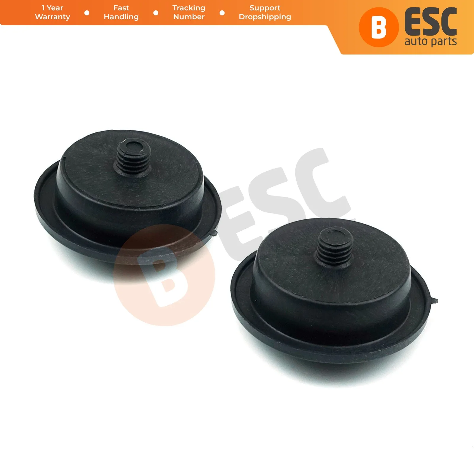 ESC Auto Parts ESP617 2 Pieces Autogas LPG Gas Fuel Tank Filler Cap Plug with M10 Thread Universal Free Shipment Made in Turkey