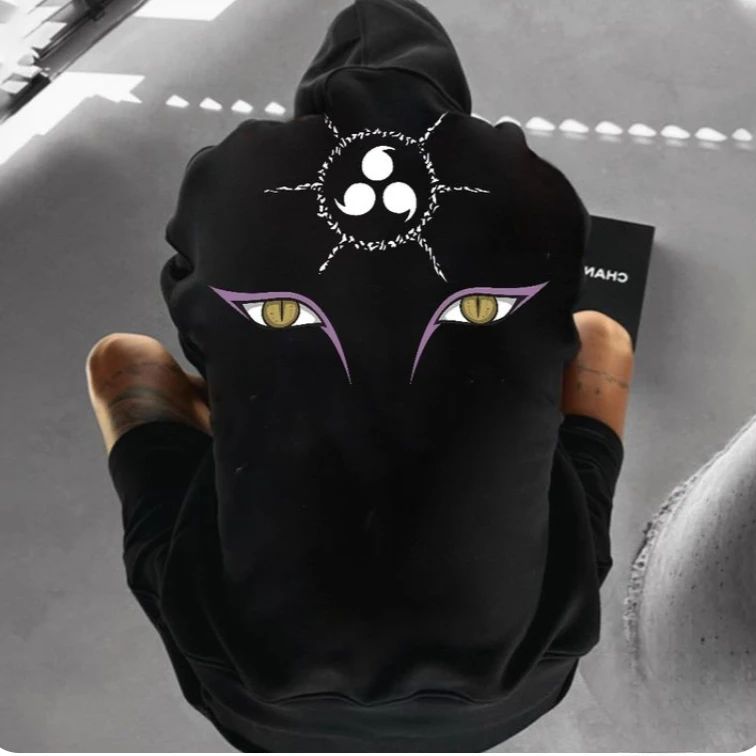 

Anime Naruto Print Hoodie Oversized Men's Clothing Sweatshirt 2025 Autumn Casual Y2k Loose Cotton Women Long Sleeve Tops Unisex