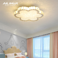 Ceiling lamp crystal master bedroom lamp flower heart-shaped led modern simple light luxury Nordic 2022 new lamps