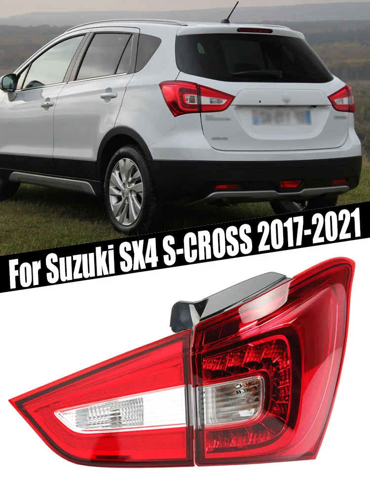 Lampu Belakang LED Mobil Lampu Belakang Lampu Kabut Peringatan Sinyal Belok Terbalik Rem untuk Suzuki SX4 S-CROSS 2017-2021