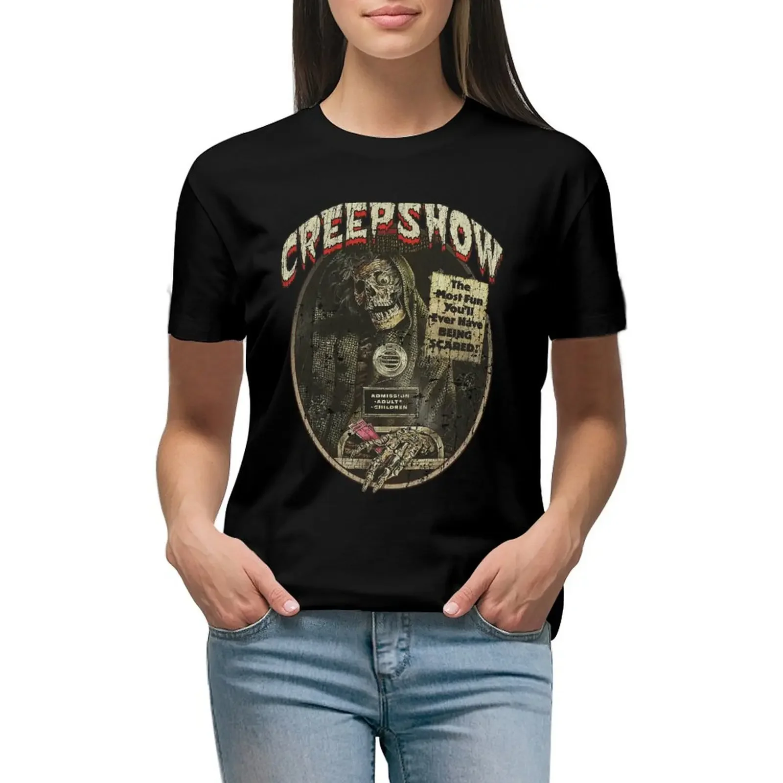 

Creepshow 1982 T-Shirt sports fans animal print shirt for girls kawaii clothes blanks workout t shirts for Women