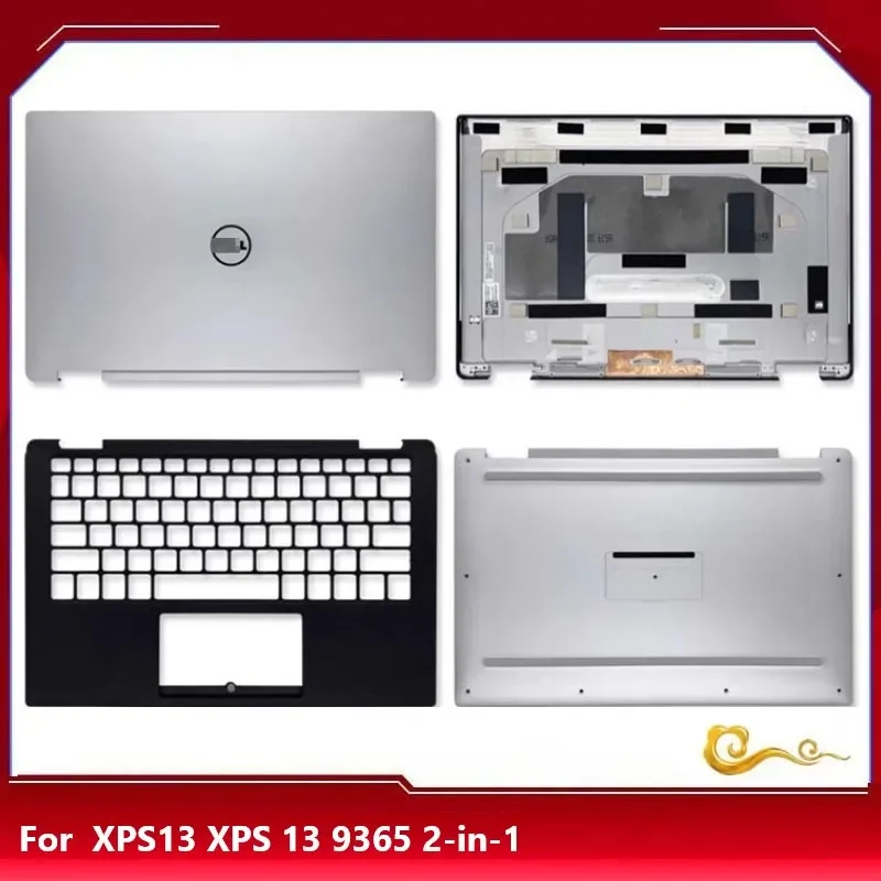 YUEBEISHENG        New/org For Dell XPS13 XPS 13 9365 2-in-1 LCD back cover /Upper cover /Bottom case 0G1VNR / Nameplate,Silver