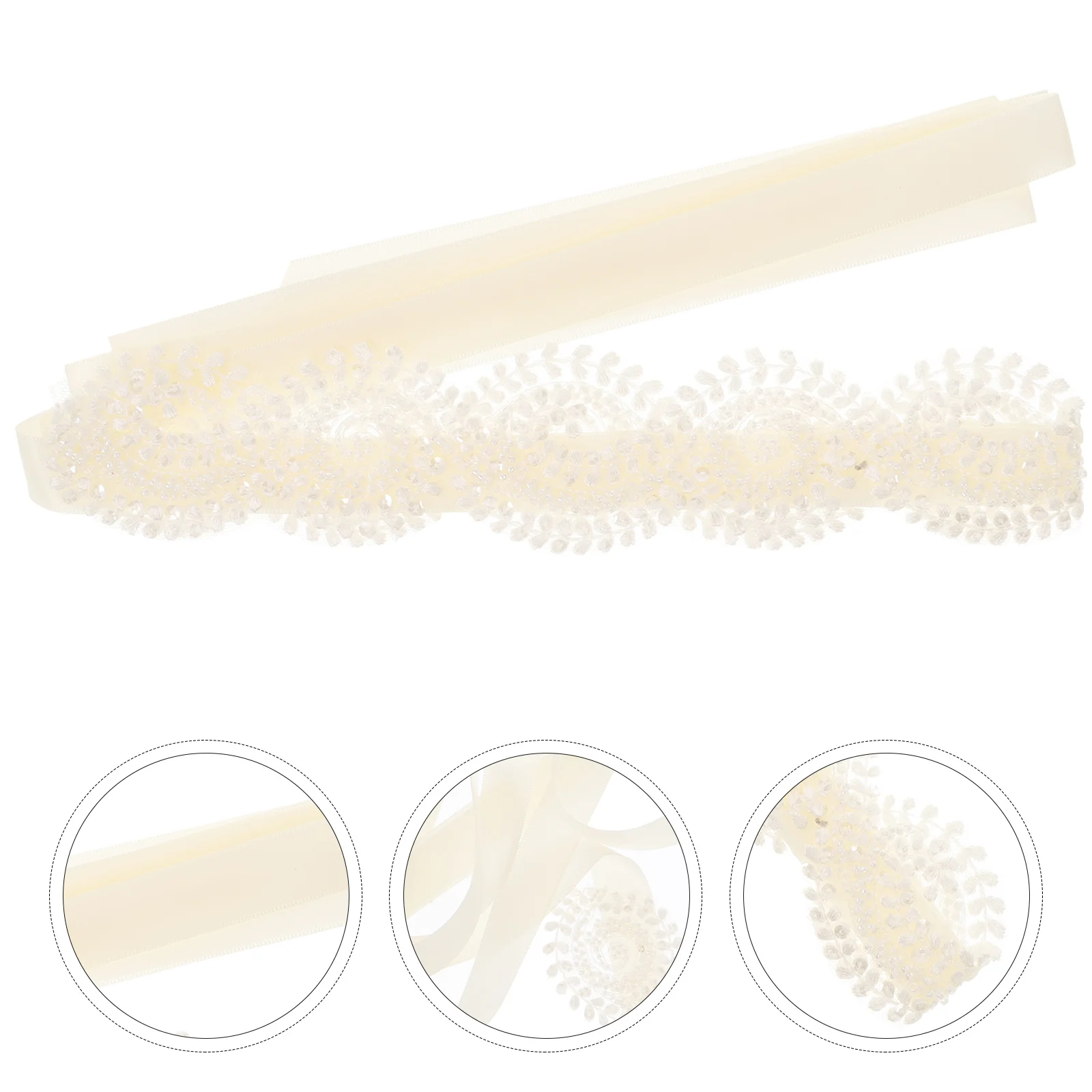 

1pc Wedding Waist Belt Lace Flower Bridal Sash Elegant Lightweight Durable Chic Design For Women Girls Brides Banquet Party