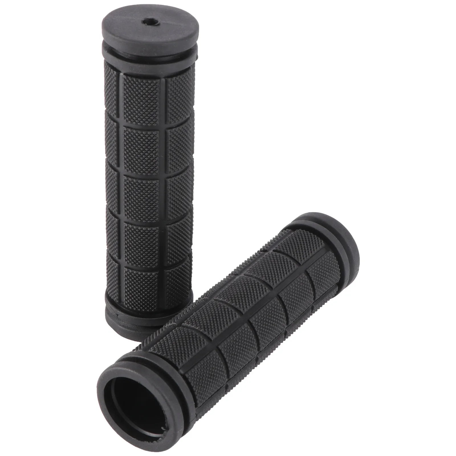 

2pcs Bike Handlebar Grips 22.2Mm Non-Slip Rubber For Mountain Foldable Fixed Gear Bicycle Shockproof Comfortable Grip