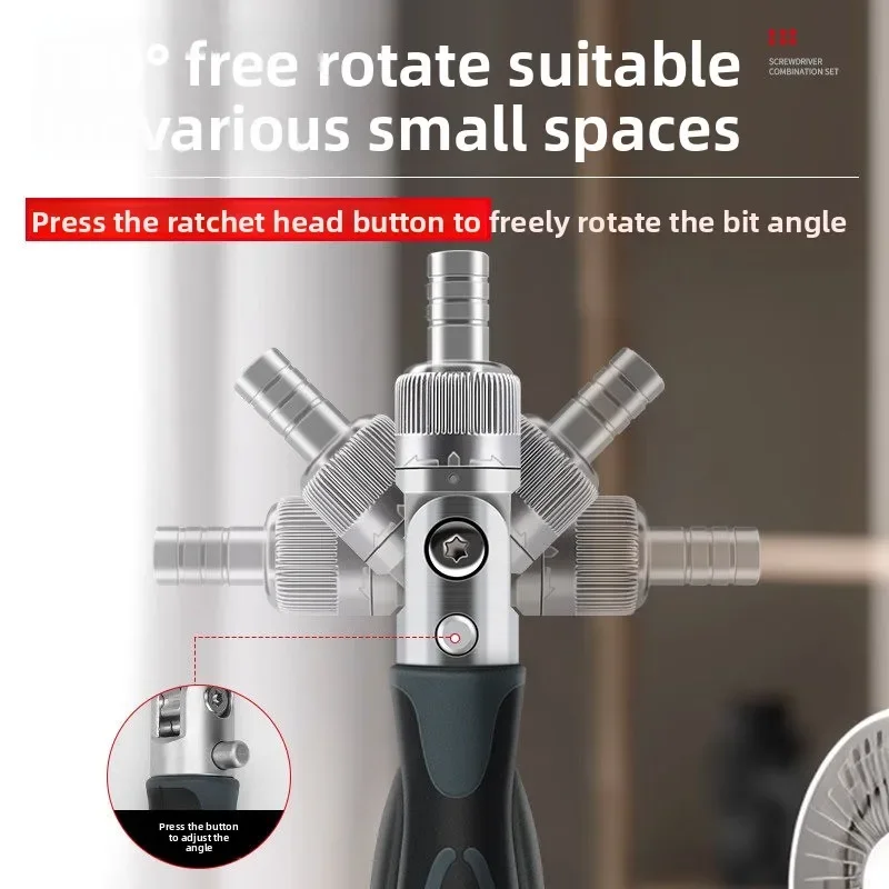 Wrench Screwdriver Tool Set Motorcycle Repair Sleeve Combination Multifunctional Household Screwdriver Disassembling Mobile