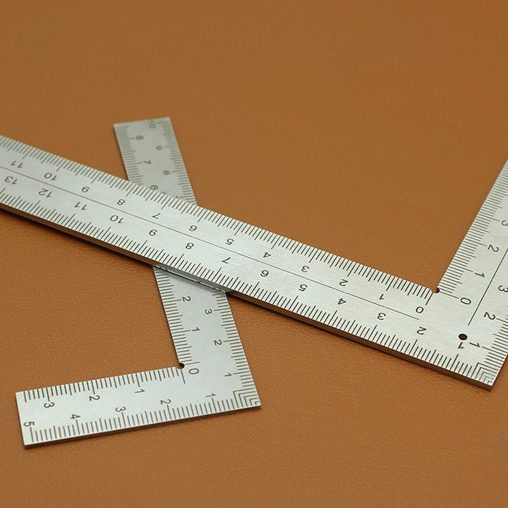 Mini L Square Ruler Measuring Layout Tool Stainless Steel Square Measuring Ruler Precision For Building Framing Gauges