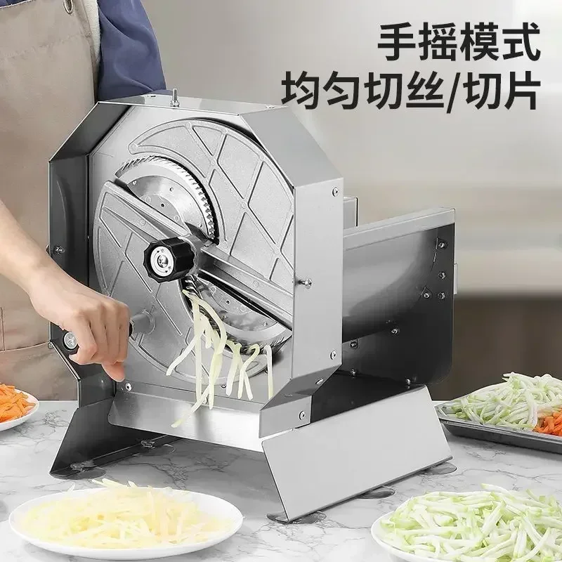 Commercial New Slicer and Shredder for Potatoes, Lemons, Fruits, Vegetables and Ginger - Hand Cranked Thick Cutting Tool