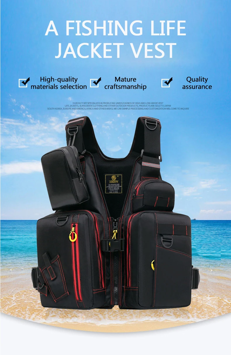Multi-Pocket Fishing Life Vest 11