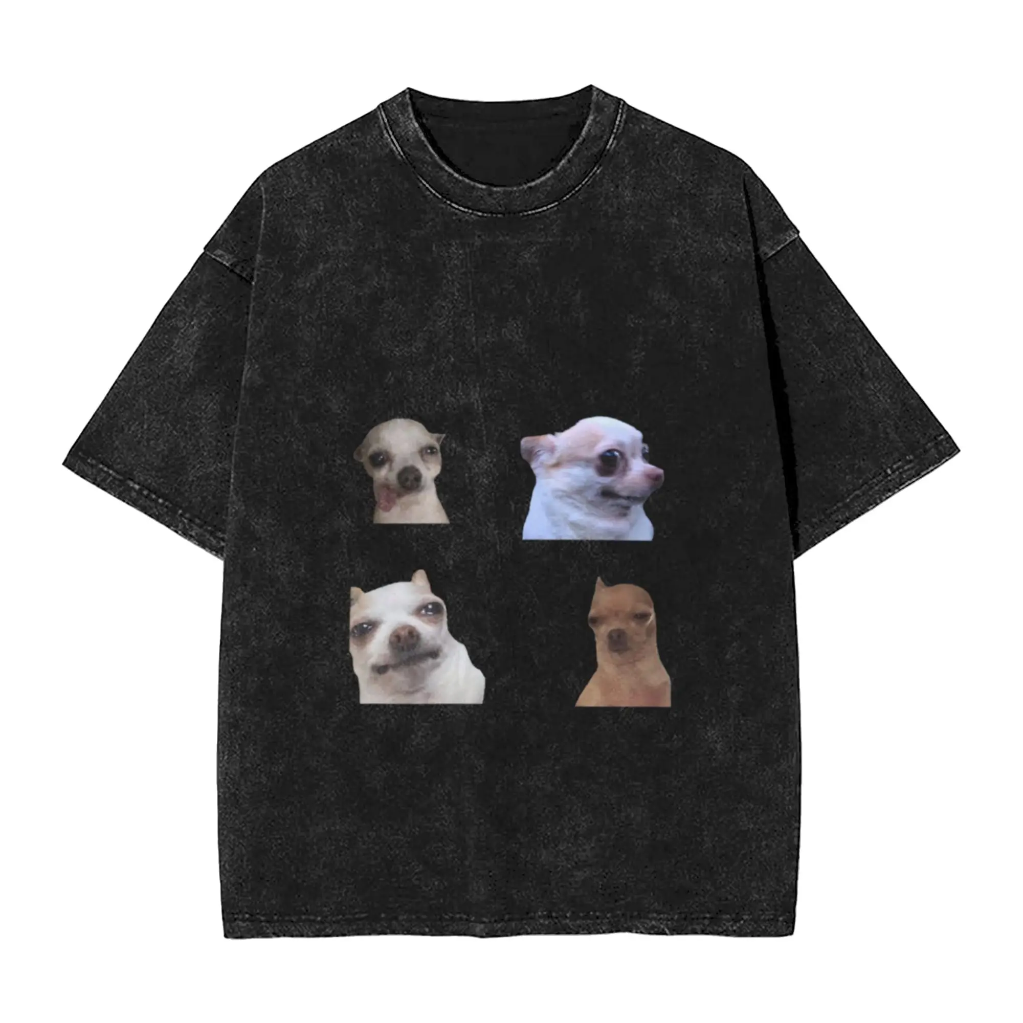 Meme Dogs Sticker Pack Unique Chic A T-Shirt Oversized Short Sleeve Men's Women's Cotton Tees Tops