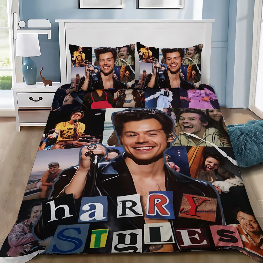 Singer Duvet Pillowcase Bedding Set Adult Boy H-Harry S-Styles Girl Bedroom Decoration Children Gift Single Double Large Size