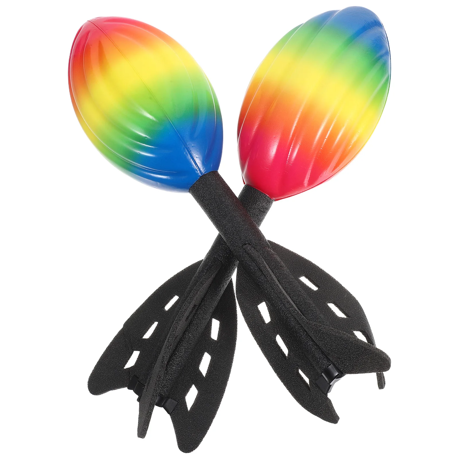 

2Pcs PU Foam Rocket Launcher Hand Held Outdoor Summer Game Backyard Play Birthday Party Favors for Boys Girls Kids