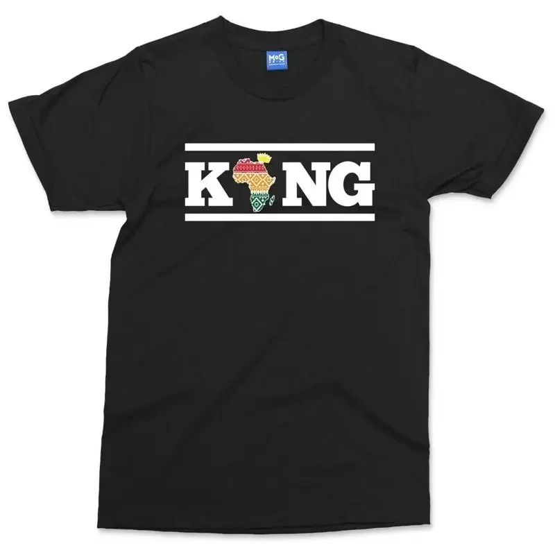 T-shirt KING africain, fierté africaine, Rasta, héritage national, histoire noire, haut pour homme