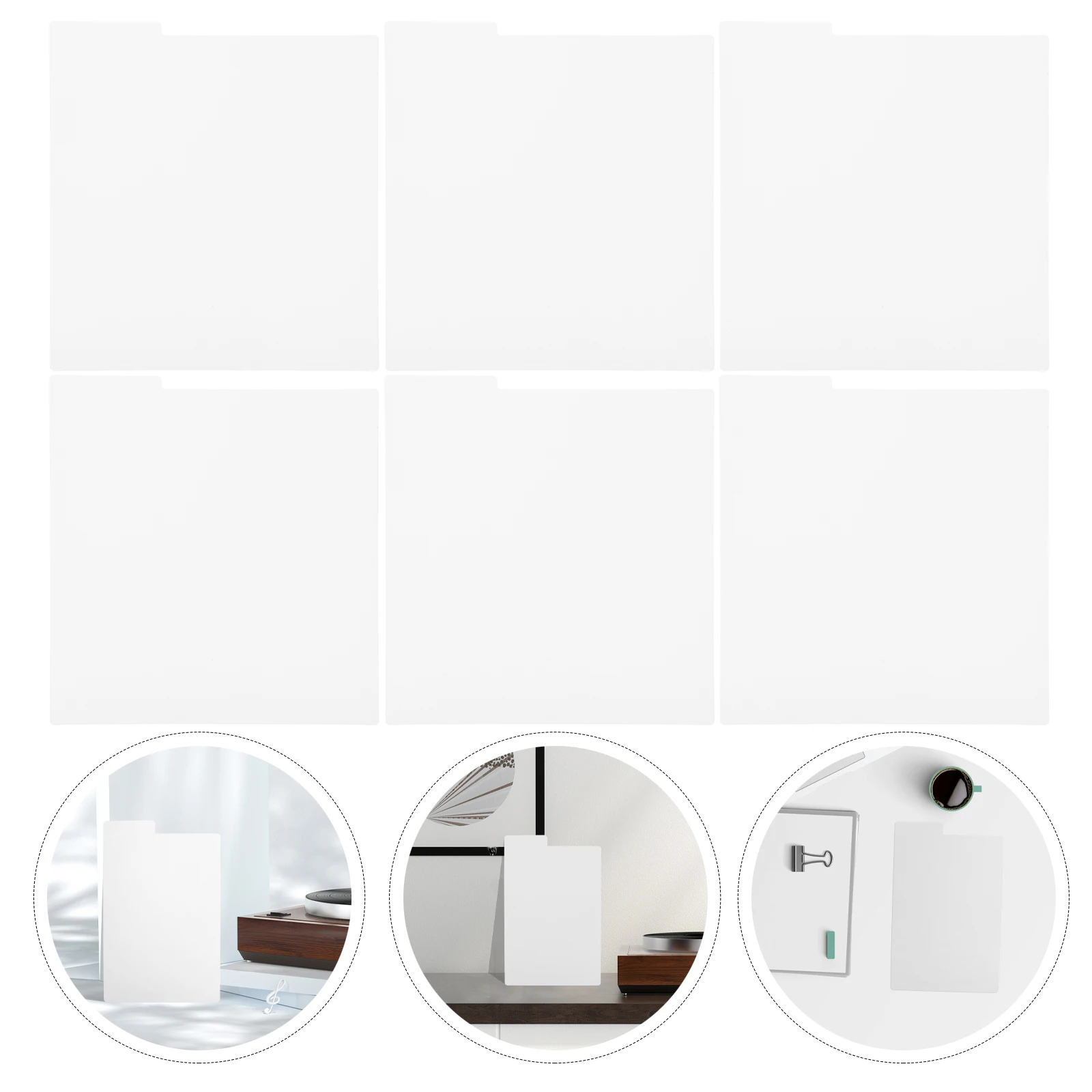

8 Pcs Comic Book Divider Shelf Dividers for Shelves Album Vinyl Records Bookshelf Card Index Pvc