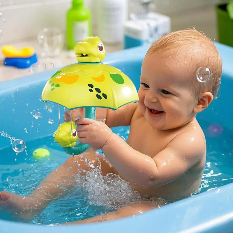 

Dinosaur Bath Toys Rotatable Bath Toys Colorful Baby Animal Shower Heads Interesting Shower Spray Game For Home Travelling