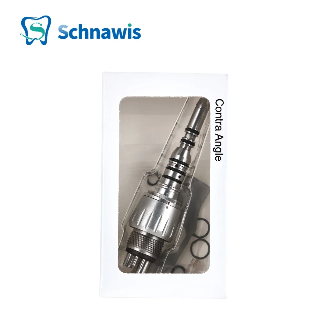 Schnawis-Connecteur de Turbine LED à Couplage Rapide, Fibre Optique Dentaire, Pièces de Pièce à Main à Vitesse Lente, Moteur à Air et à Eau Intérieure Dentidique