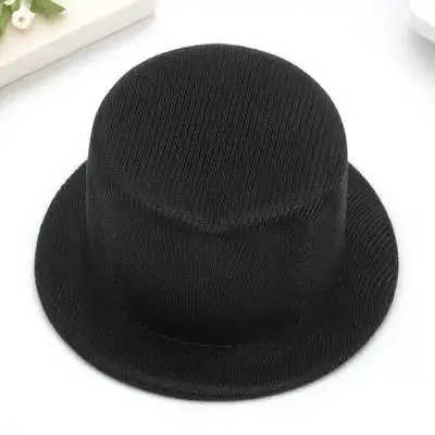 

1 Mini Novelty Hat Black Sturdy Cloth Safe Durable Small Top for Snowmen DIY Craft Festive Lovely Design