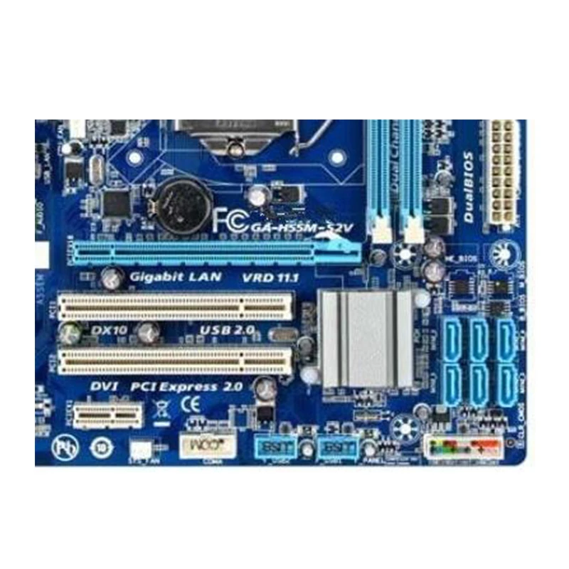 GA-H55M-S2V Motherboards, H55 Desktop Mainboard, LGA 1156, DDR3, 8GB, M-ATX, Intel H55, SATA II, USB 2.0