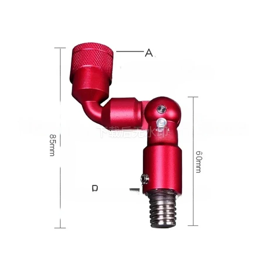 Aluminum Alloy Fishing Landing Net Connector, Portable Foldable Quick Release Joint Rod Fishing Net Pole Connection Accessories