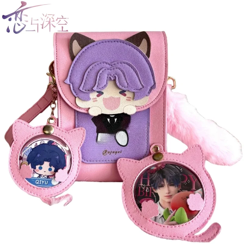 

Новая сумка для телефона «Любовь и глубокое пространство», сумка через плечо с рисунком Rafayel, мини-сумка для хранения монет, товары в стиле аниме, праздничный подарок для поездок на работу