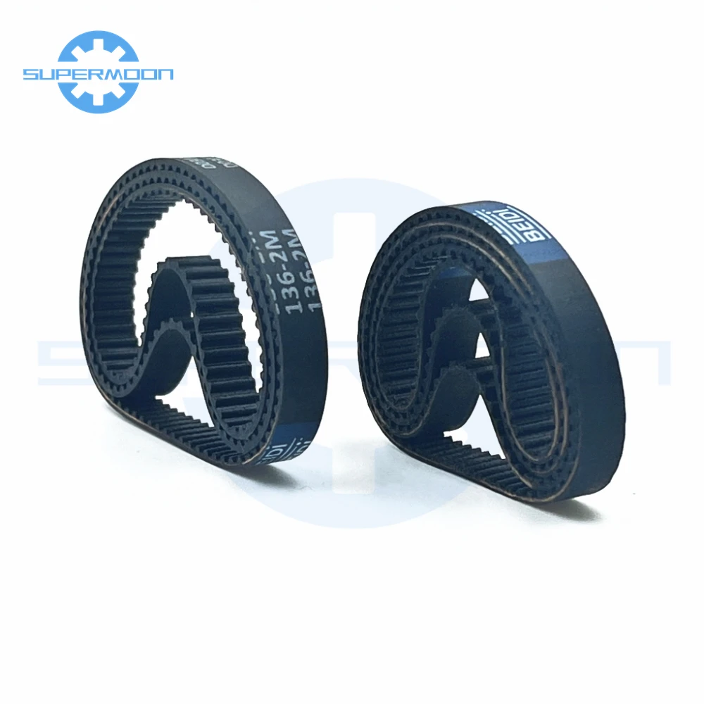 HTD 2M Rubber Timing Belt Length 118 120 124 126 130 136 142 158 160 166 176 178 180 218 250mm Width 4-6mm 142-2M Sweeper Belt - Image 3