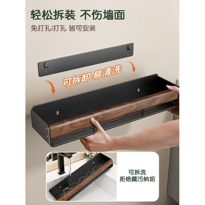 No punching bathroom toilet toilet towel rack cosmetic storage