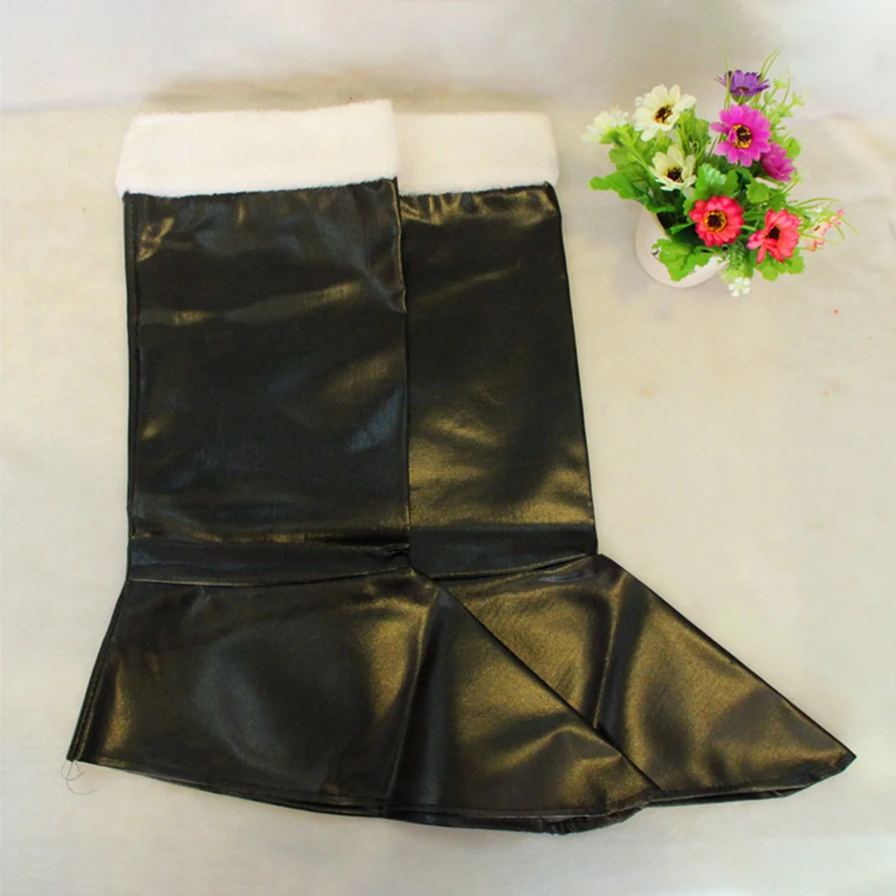 Botas de natal papai noel cosplay traje prop baile decoração festa favores acessórios suprimentos de natal