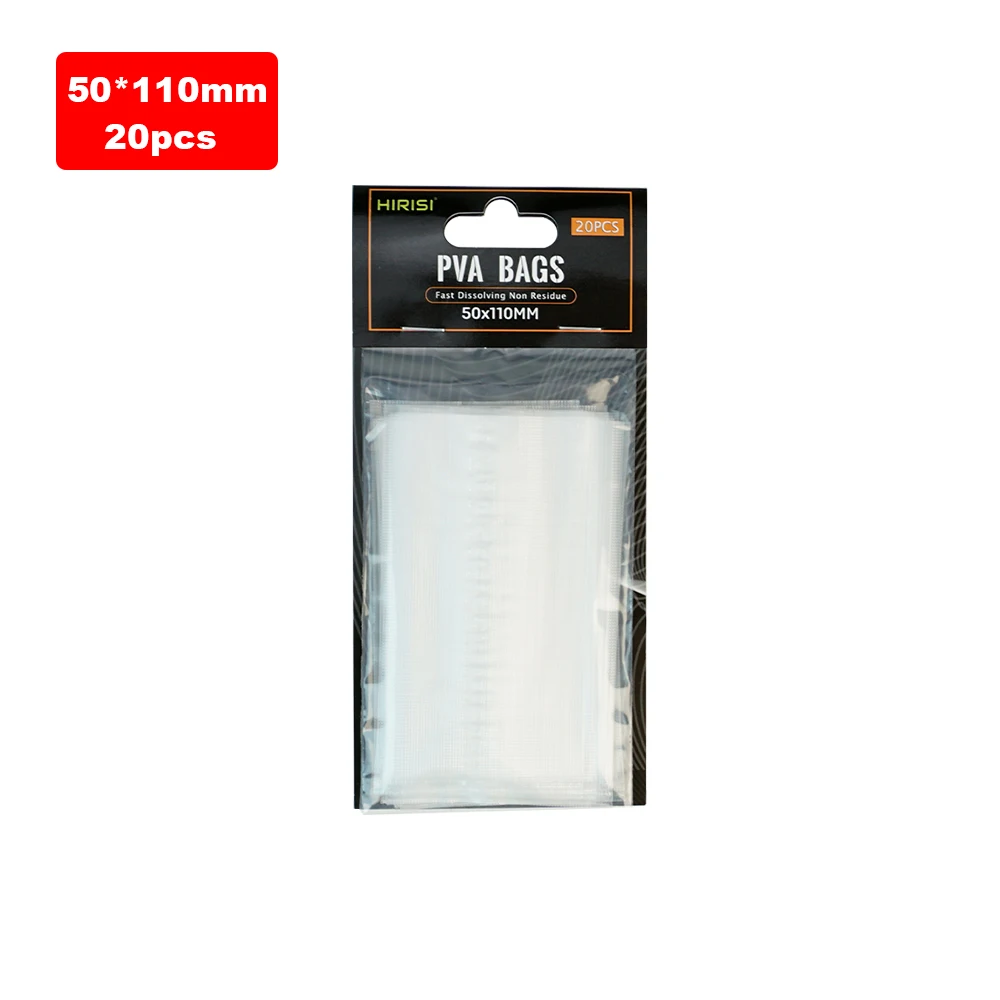 Hirisi 20 Stuk Karpervissen PVA Zakken voor Visgerei Accessoires Maat 60*130 85*140 70*200