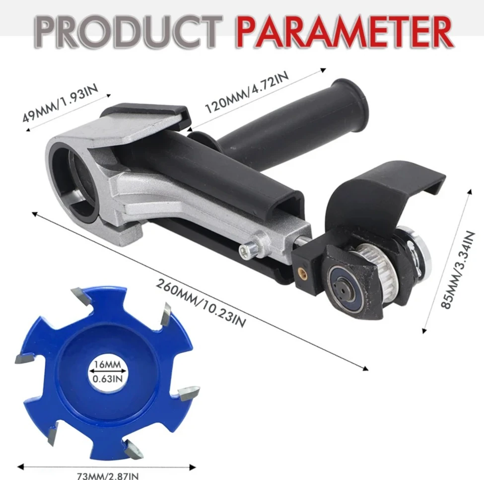 Angle Grinder Conversion Head, Multi-Function Grinding & Carving Attachment, Durable ABS & Steel Tool for Wood Metal Sculpting