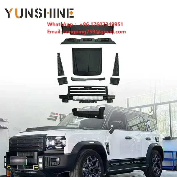 New Arrival Body Kit for Jetour T2 Traveler Retrofit Defender Body Kit Front Bumper Hood Rear Bumper Side Skirts Spoiler