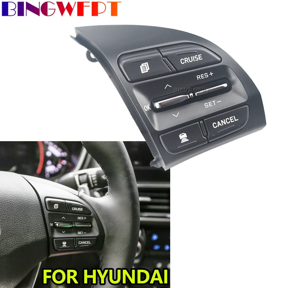 Для Hyundai Veloster FESTA 2018 1.6T Lafesta 2019 с подсветкой, кнопка переключения на руле, кнопка круиз-переключателя управления
