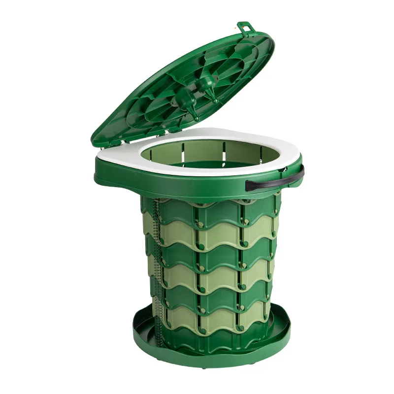 Outdoor foldable toilet portable folding stool camping mobile toilet camping self-driving tour car toilet