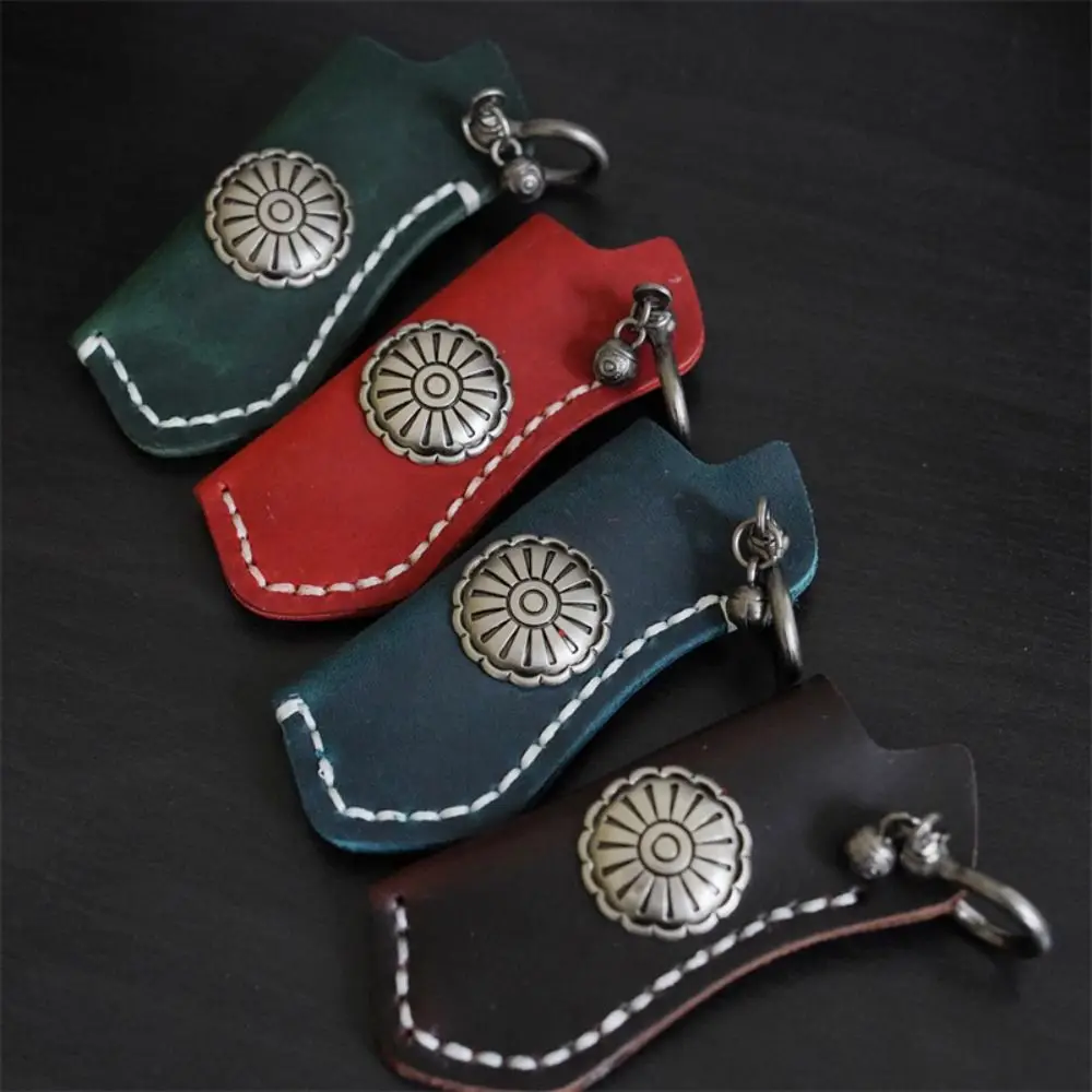 High Quality Cowhide Fire Machine Set Handmade Outdoor Tool Case Cowhide Gift Outdoor Tool