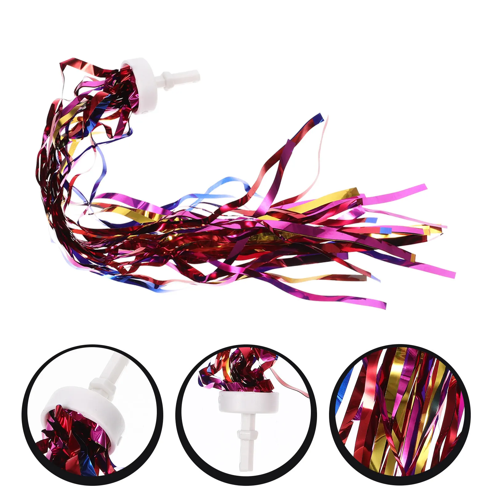 

20Pcs Handlebar Streamers for Scooter Bike Rainbow Tassels Colorful Decorative Ribbons Play Grip Accessories