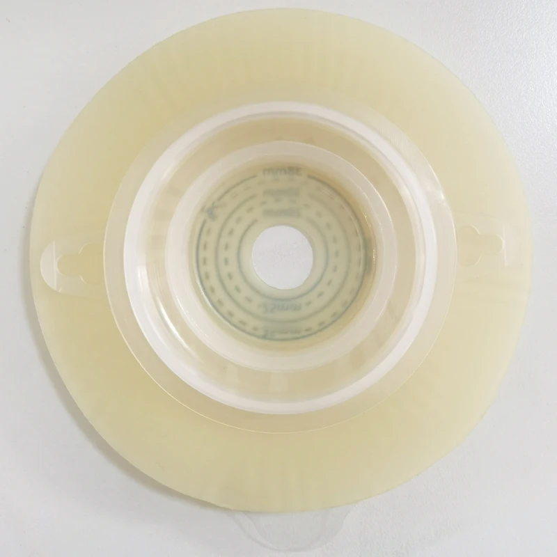 5PC convex Disposable Ostomy Belt Baseplates Colostomy Bags Two-piece System Stoma Base Plate Soft Touch Shear hole 15-38mm