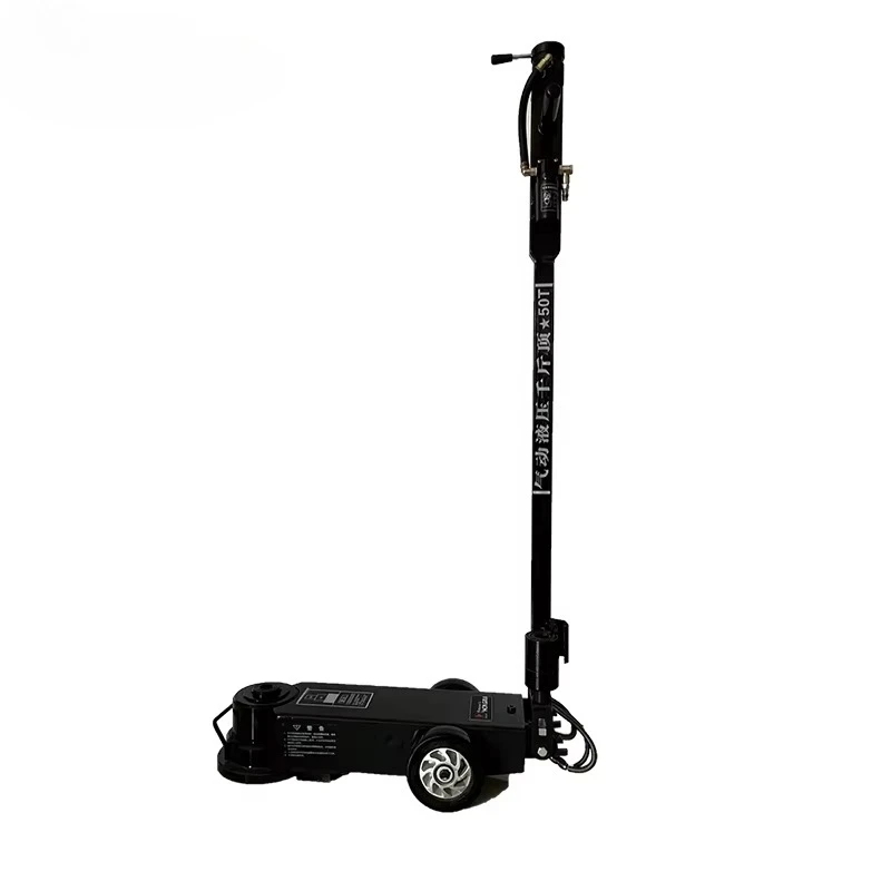50 Ton Air Operated Hydraulic Axle Bottle Jack with Wheels for Truck SUV Car