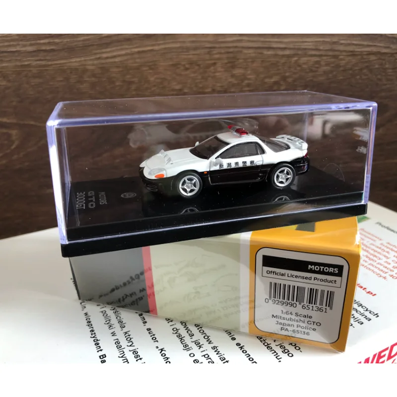 PARA 1/64 Scale 3000GTO Police Alloy Car Model Desktop Collection Gift Replica Toy Static Finished Decoration