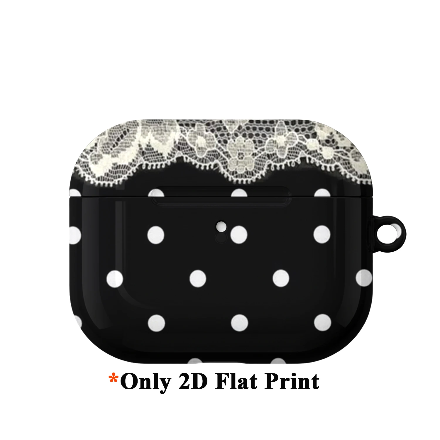 Polka Dot Lace Case Suitable for AirPods4 Pro3 Pro Hard Glossy Protective Case,Holiday Gifts for Friends Family