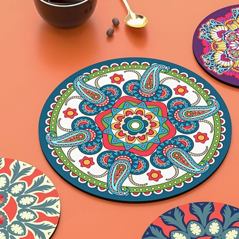 Household Silicone Anti-skid、Heat-resistant Placemats,Waterproof、Oil Draining Insulation Mats,Tea Cup Mats,High-end Bowl Mats