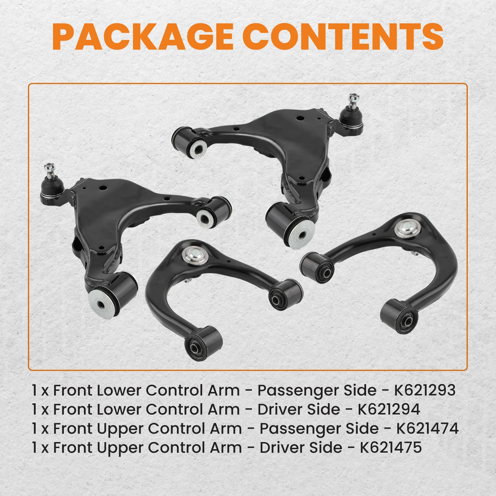 Suspension Kit Front Upper Lower Control Arm Ball Joints for T oyota Tacoma 2005-2015