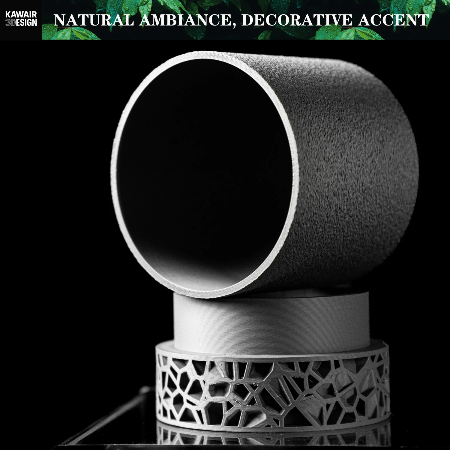 أصيص نباتات عصري بسيط مطبوع ثلاثي الأبعاد - أصيص زهور قابل للتحلل الحيوي لديكور المنزل، هدية مستدامة صديقة للبيئة (فوري) #3