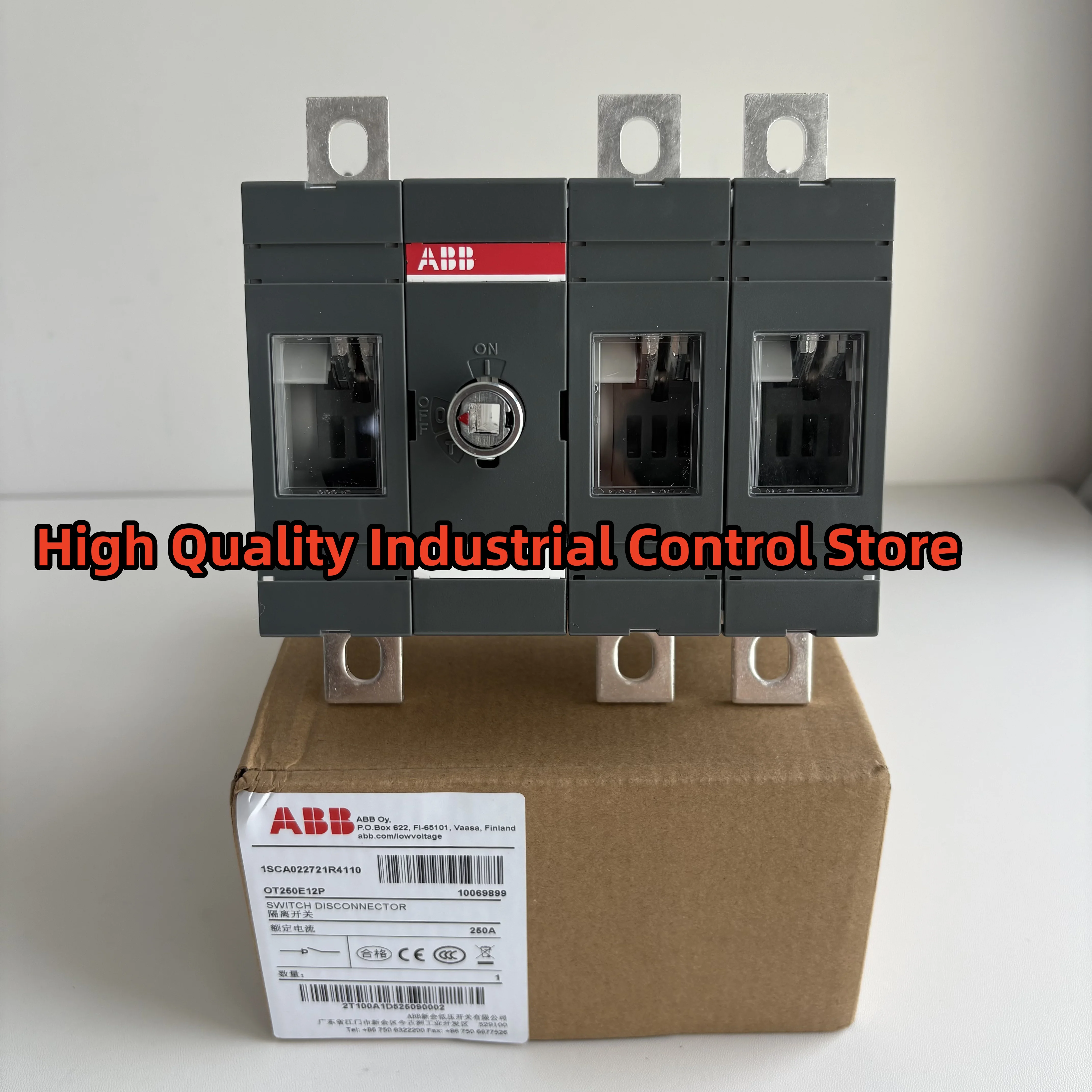 

New original OT250E12P 1SCA022721R4110 SWITCH DISCONNECTOR 3P 250A BRAND