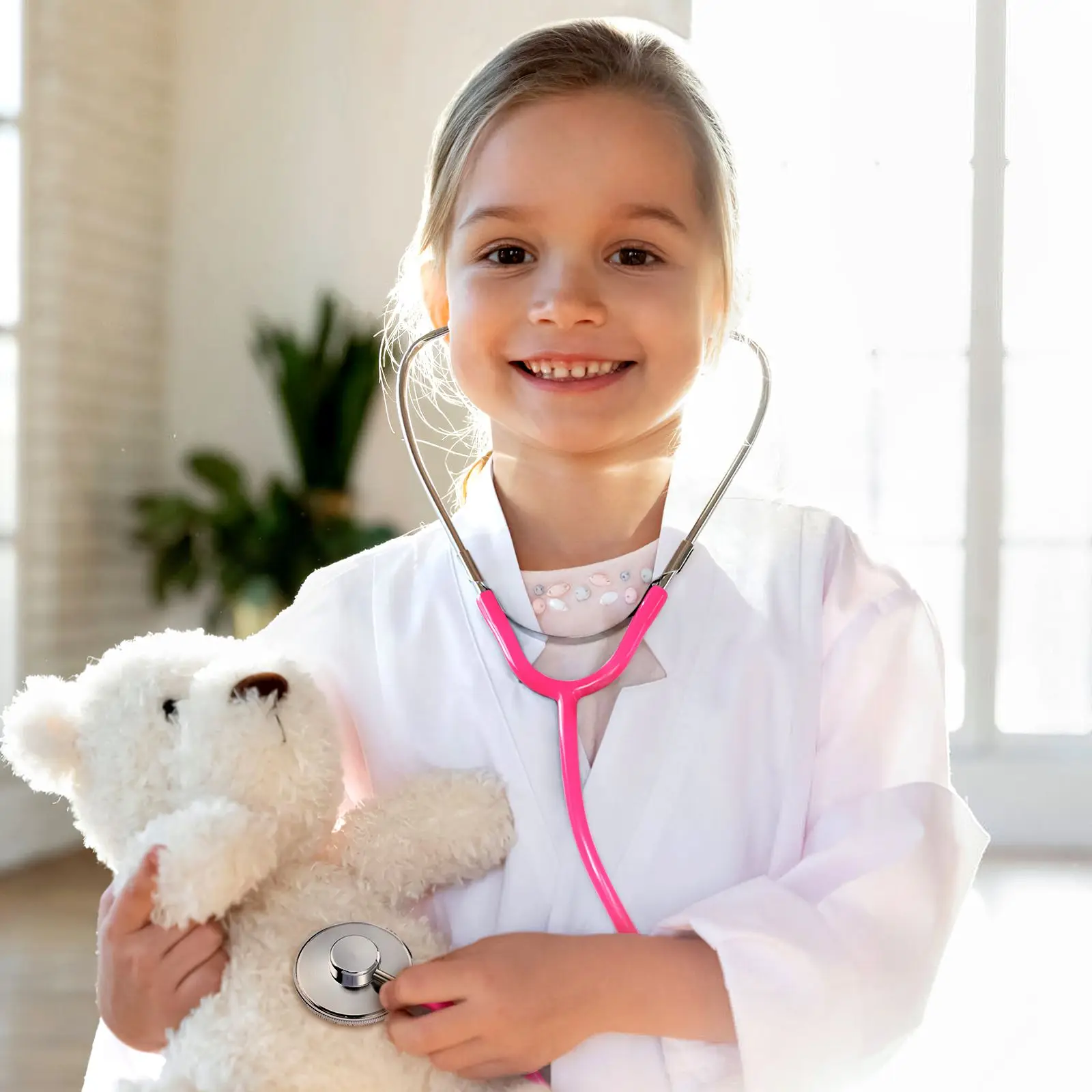 Jouet stéthoscope pour enfants, stéthoscope de soins infirmiers pour enfants, jeu de simulation de médecin