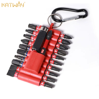 KATWAY 22 Pcs Magnetic Impact Screwdriver Bits Set – S2 Steel Multi Driver Bits with Organizer Sleeve 1 Pc Bit Holder HH-AA432
