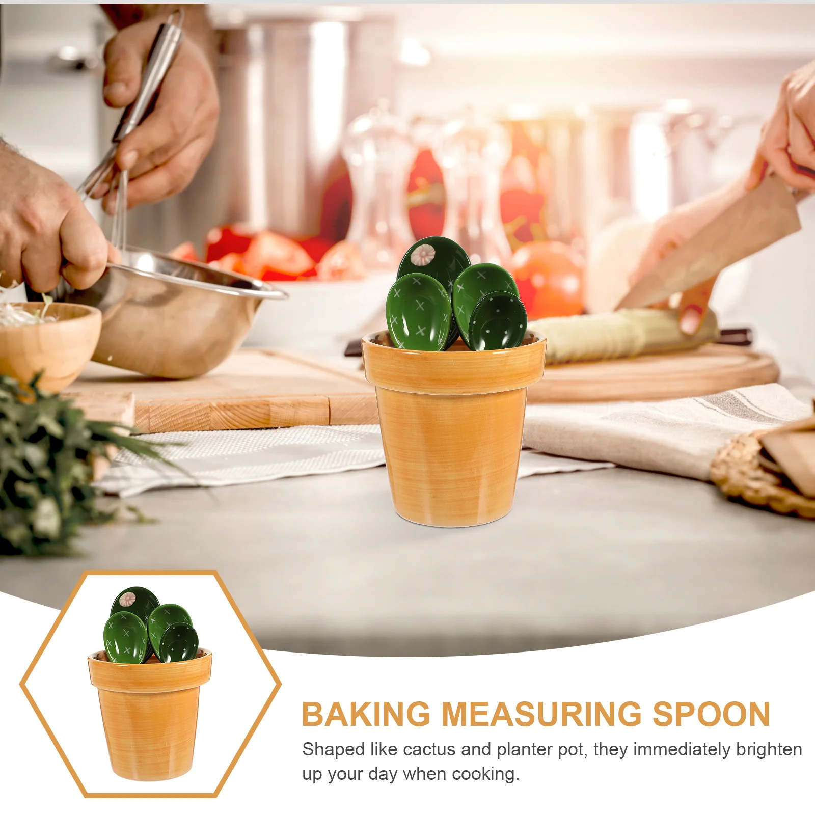 1 مجموعة السيراميك الصبار قياس قاعدة الملاعق الخبز المطبخ أداة الجافة الرطب المكونات الحليب مسحوق الدقيق القهوة السكر مغرفة حامل