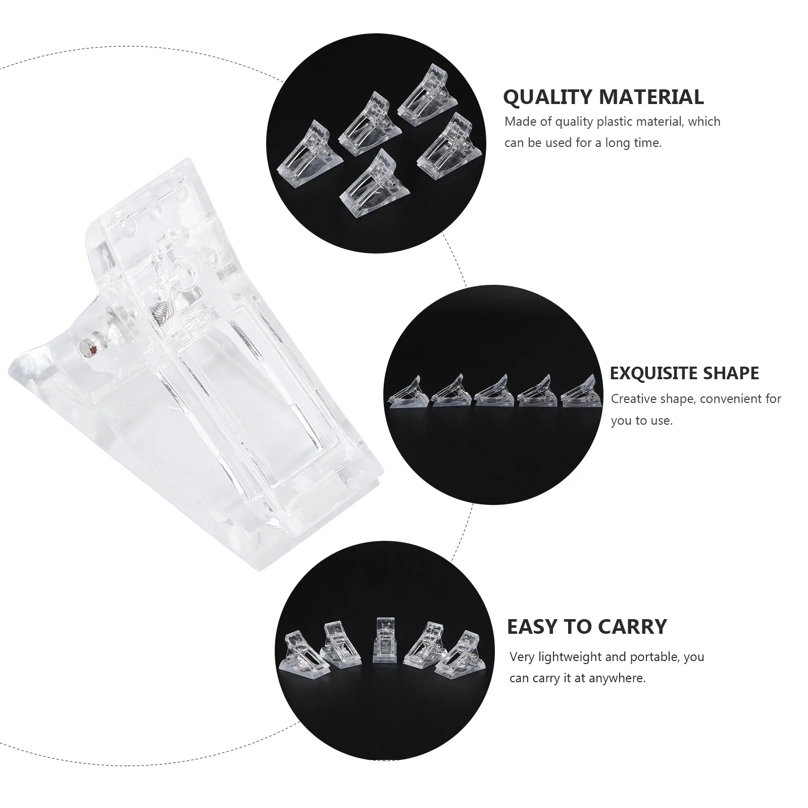 10 قطعة مقاطع قالب الأظافر مانيكير تثبيت المشابك ل نقع قبالة هلام البولندية الأشعة فوق البنفسجية بقايا إزالة خفيفة الوزن دائم مسمار الفن تشكيل #4