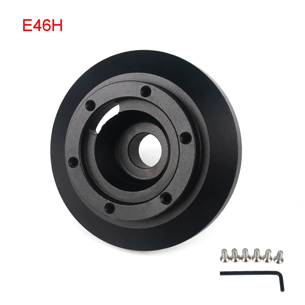 

E46H Black Short Steering Wheel Hub Adapter For 2001-2006 BMW 320i 325i 330i Z4