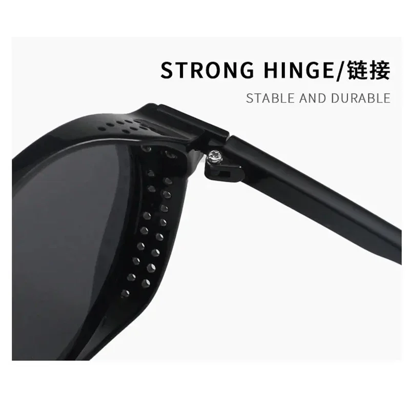 TAGION Round Polarized Sunglasses Steampunk Men Women Eyewear Brand Designer Driving Glasses Oculos De Sol Shades UV400 5109