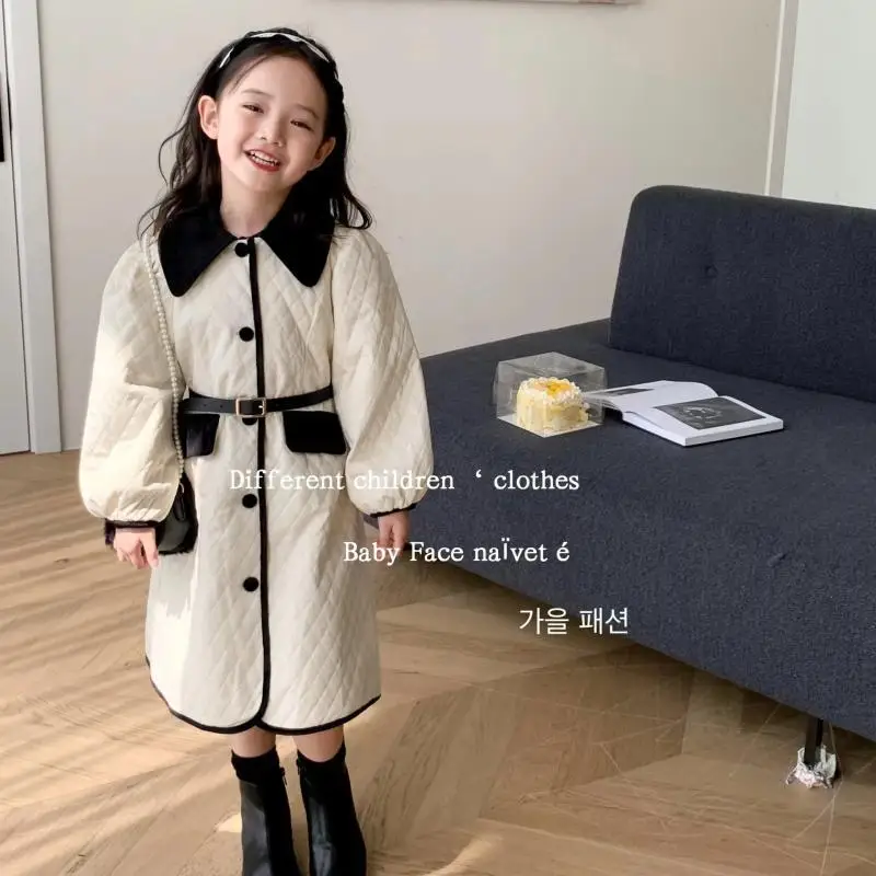 

Autumn Girls Fashion Thickened Cotton Padded Clothes Children's Parkas Teen Warm Coat Kids Snow Outwear Casual Jackets W107